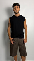 Pantalone Corto Over – Brown