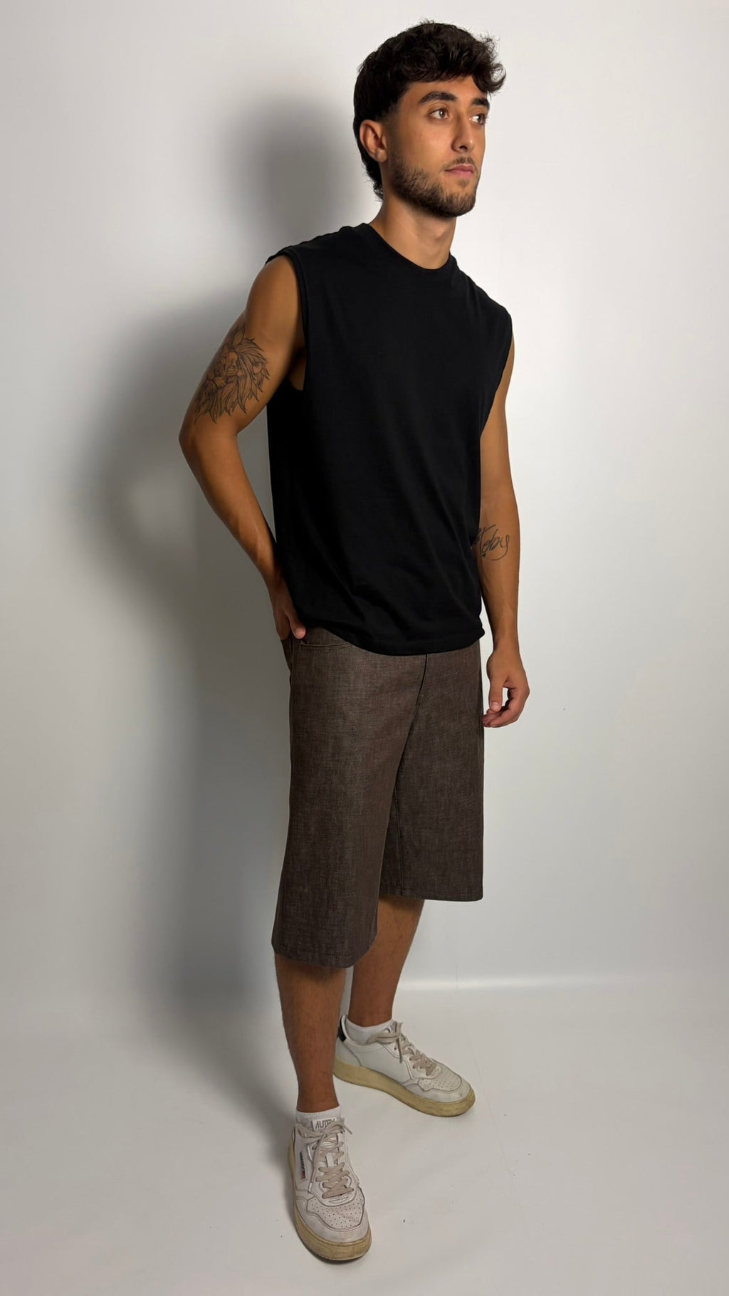 Pantalone Corto Over – Brown