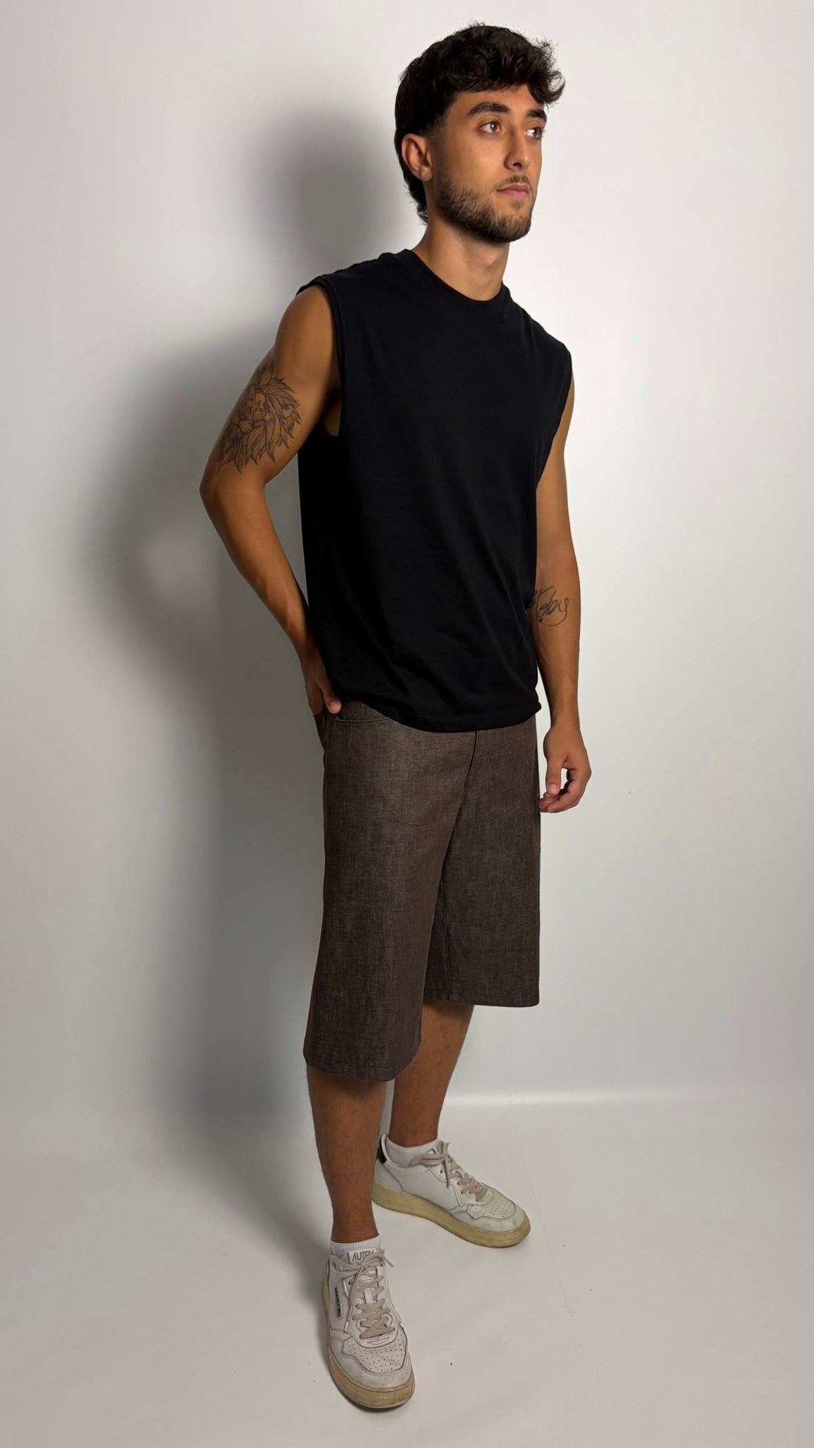 Pantalone Corto Over – Brown