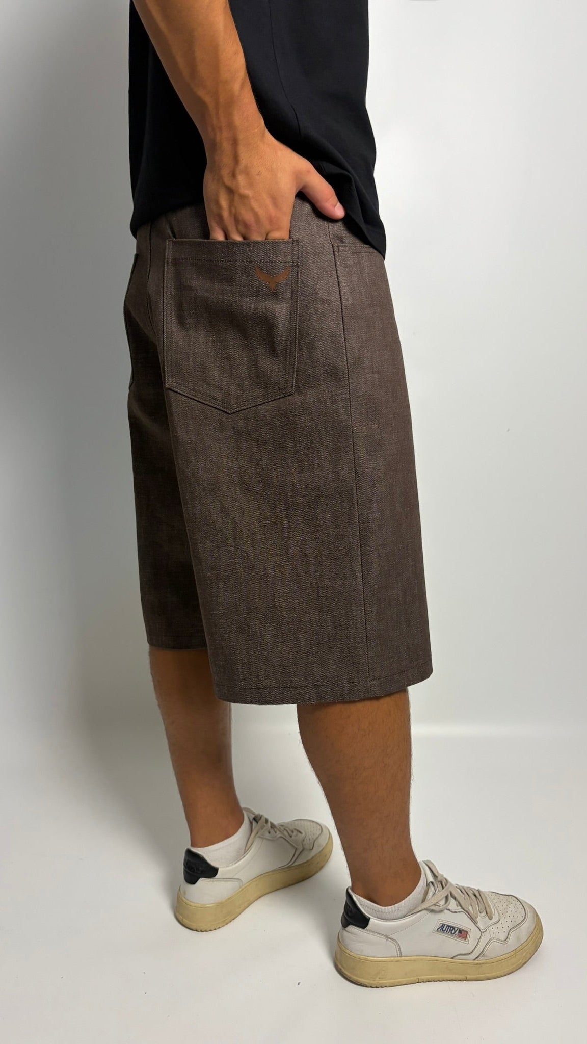 Pantalone Corto Over – Brown